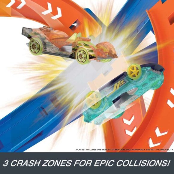 Hot Wheels Action Spiral Speed Crash Track Set Motorized Booster🆕⌚📦🏃💨🚚 - Picture 4 of 16
